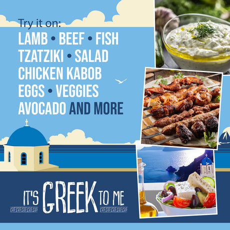 Mediterranean cuisine ideas like lamb, beef, fish, tzatziki, salad, chicken kabob, veggies, avocado