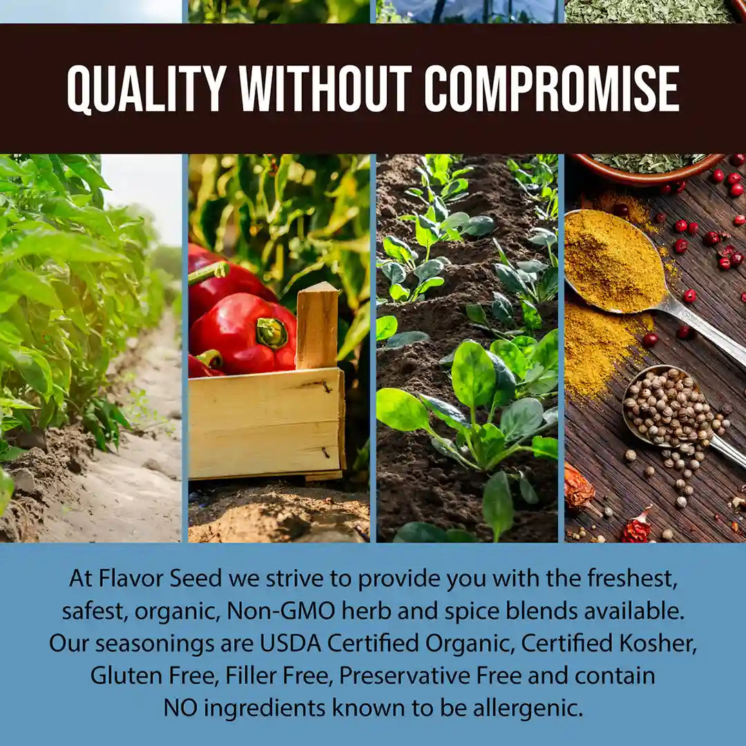 Flavor Seed offers gluten free and USDA certified organic spice blends for cooking and grilling easy recipes