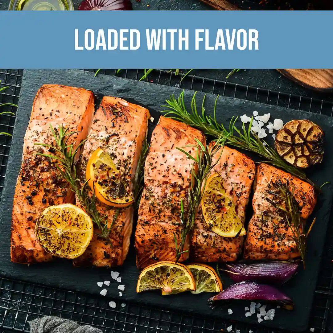 salmon seasoning with fresh herbs and spices manufactured in USA