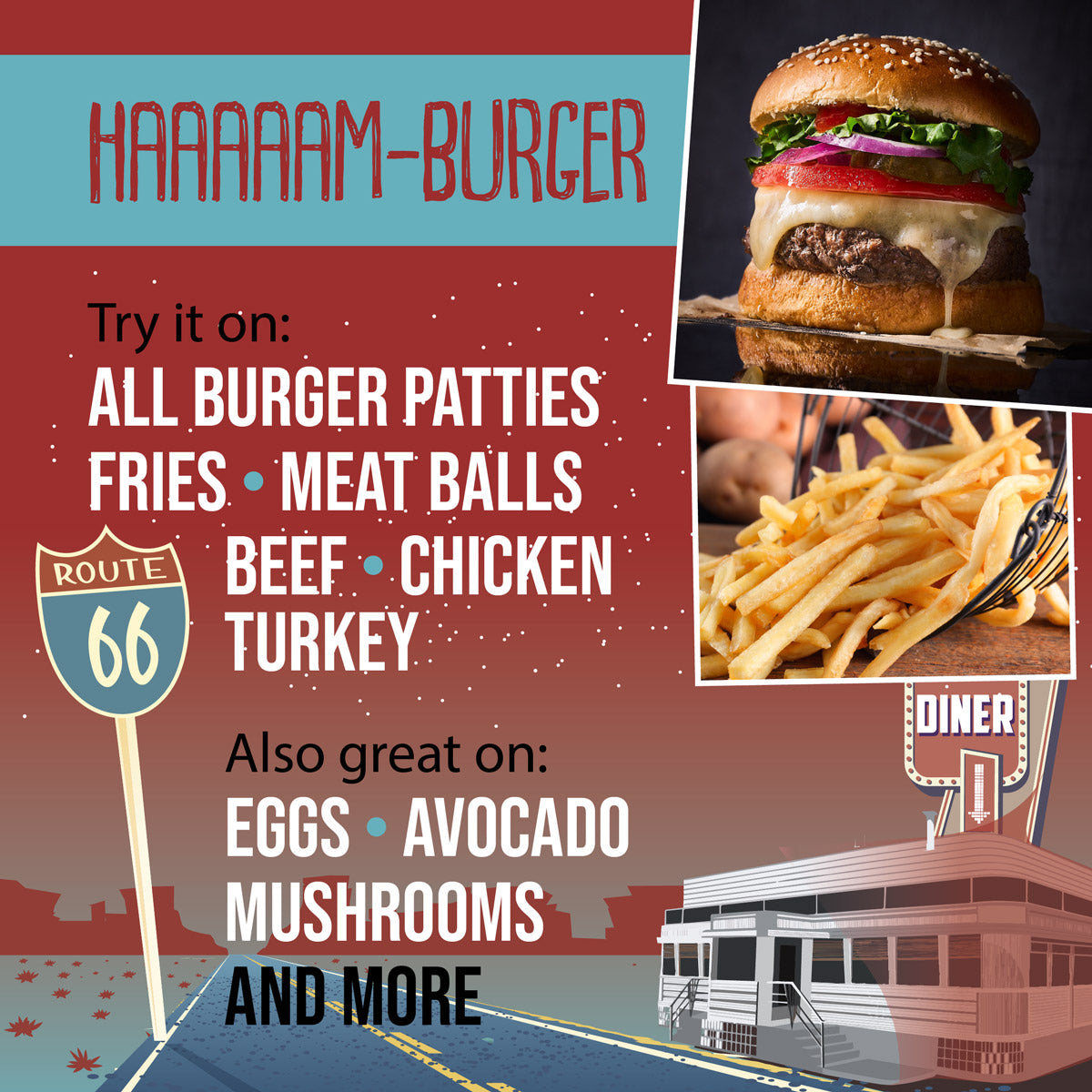 HAAAAAM-Burger – Organic Hamburger & French Fry Seasoning by Flavor Seed – USDA Organic, gluten free, no MSG (photo 2)