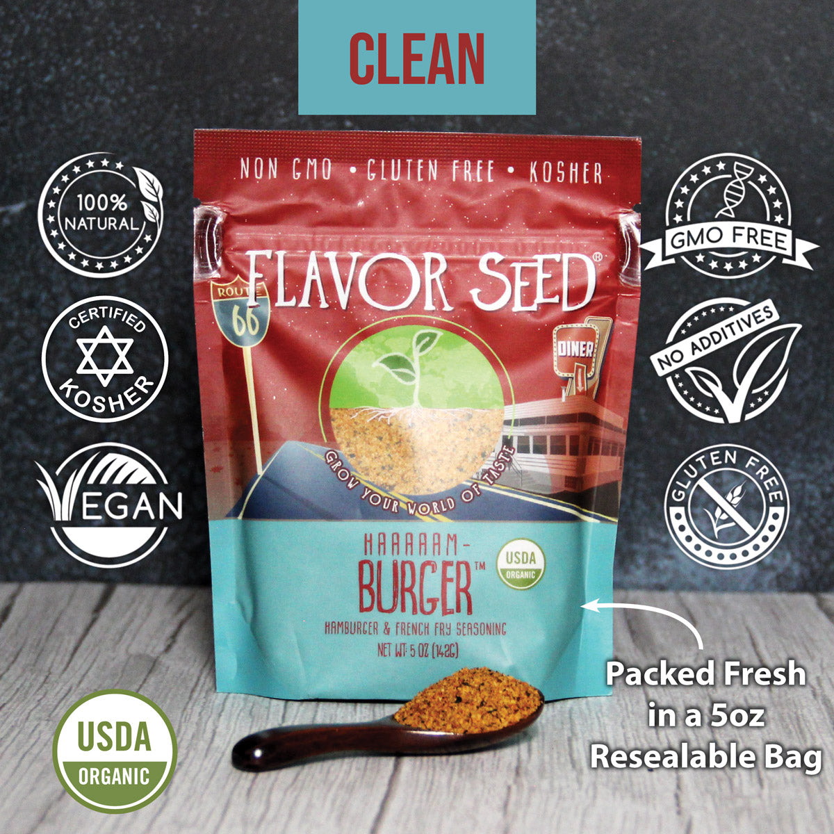 HAAAAAM-Burger – Organic Hamburger & French Fry Seasoning by Flavor Seed – USDA Organic, gluten free, no MSG (photo 3)