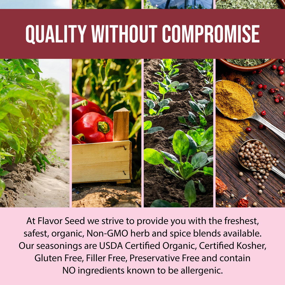 quality spices with organic ingredients