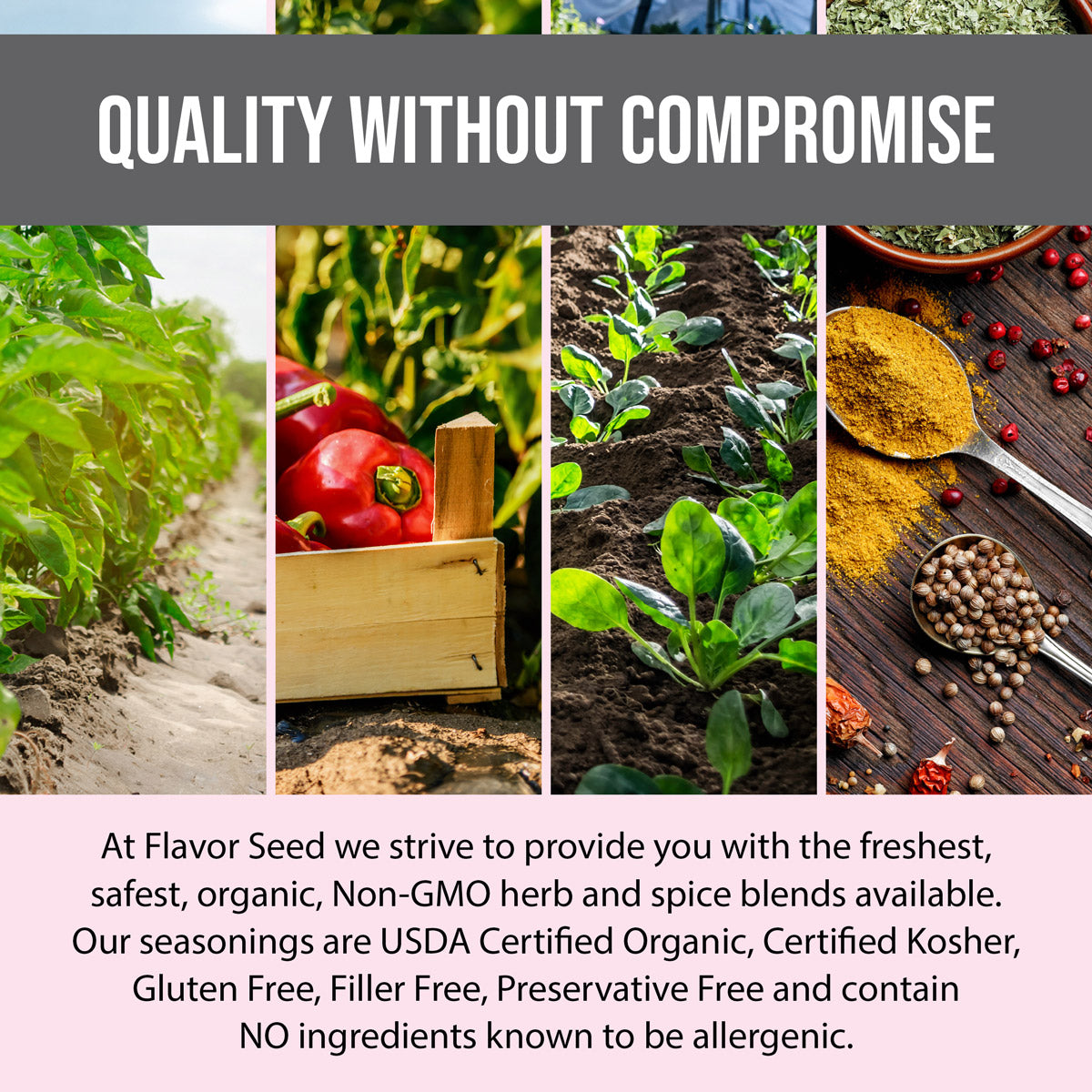 quality without compromise with Flavor Seed organic seasonings