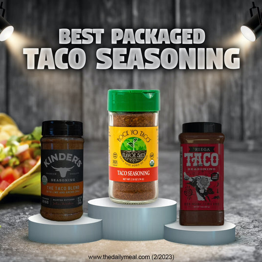 Flavor Seed Rock Yo Taco won Best Packaged Taco Seasoning in a comparison of The Daily Meal.