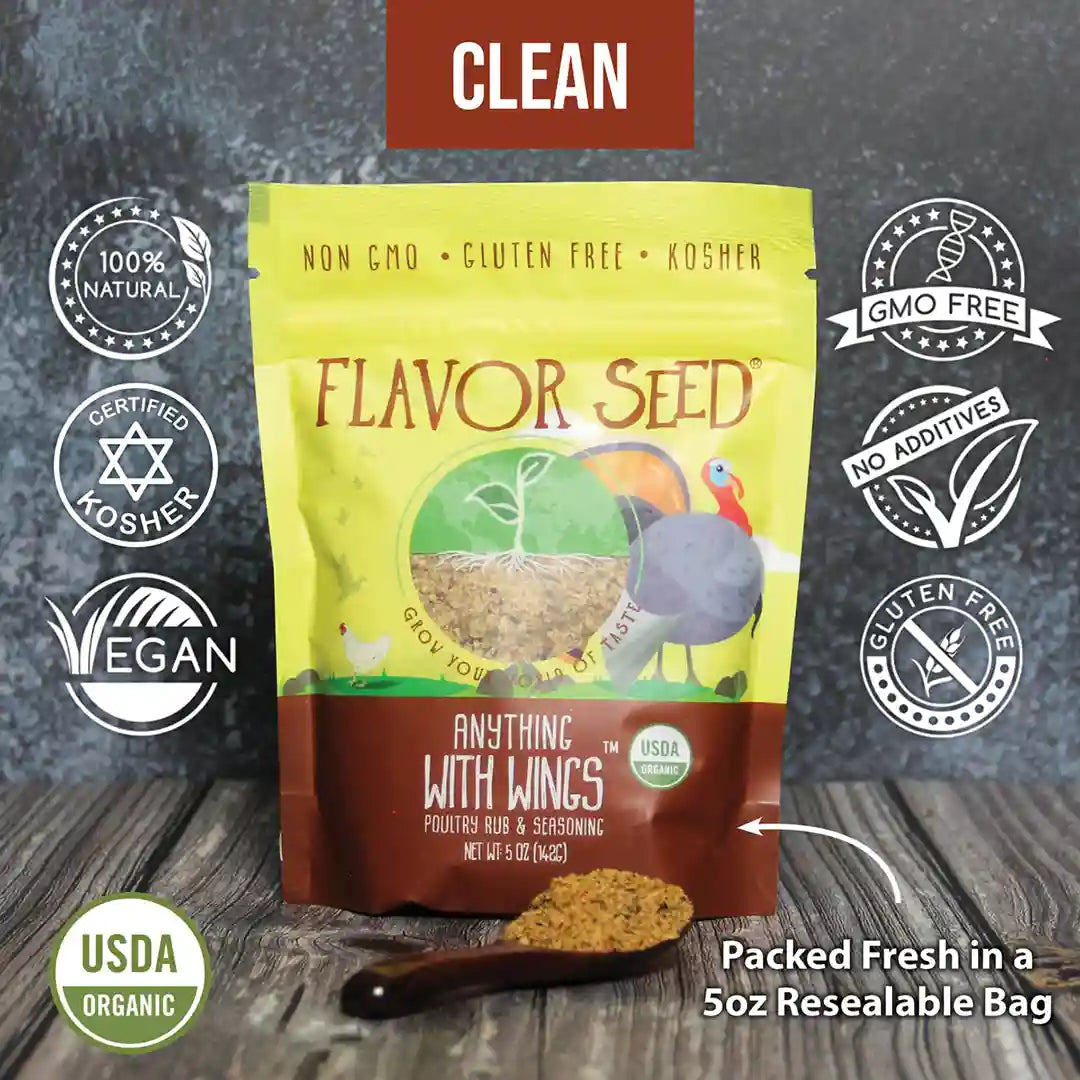 gluten free chicken seasoning with clean ingredients and certified organic
