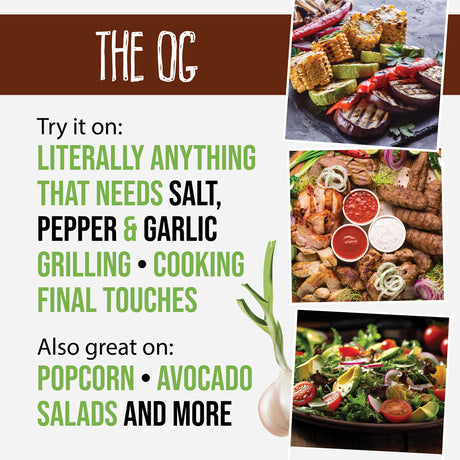 all purpose seasoning garlic salt for meat veggies salad