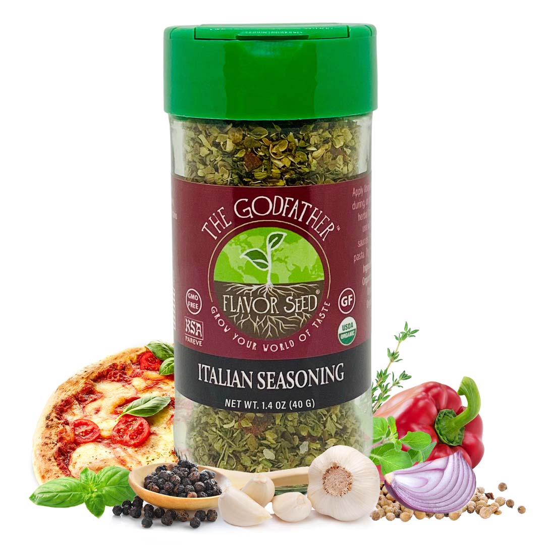 Italian seasoning blend with fresh and clean ingredients all organic and gluten free