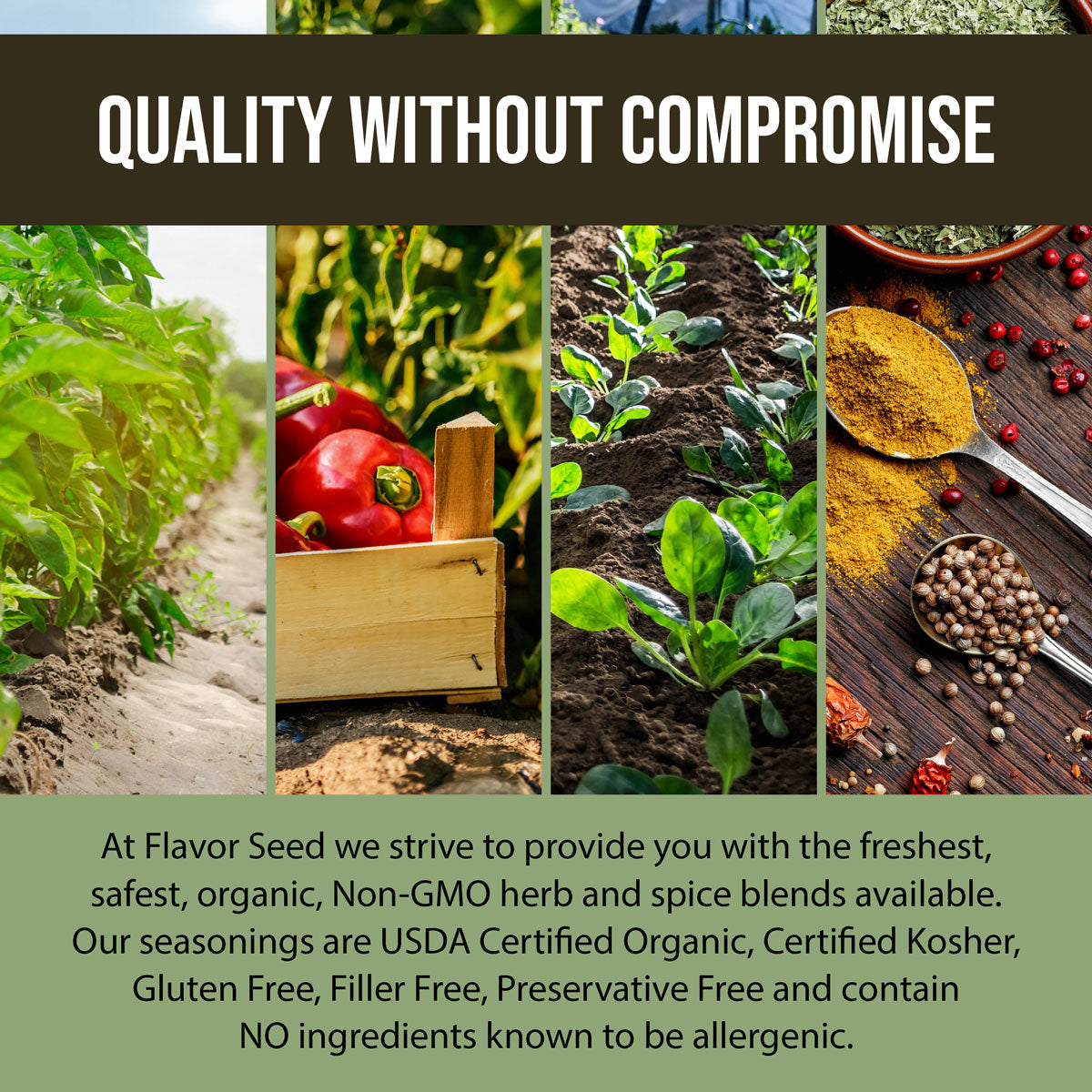 Flavor Seed only sources its clean ingredients from organic farmers and growers