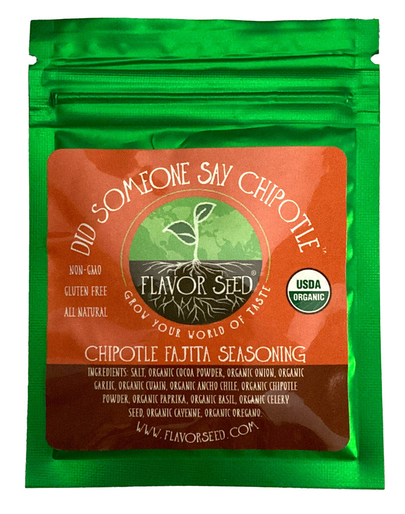 sample pack of organic fajita seasoning