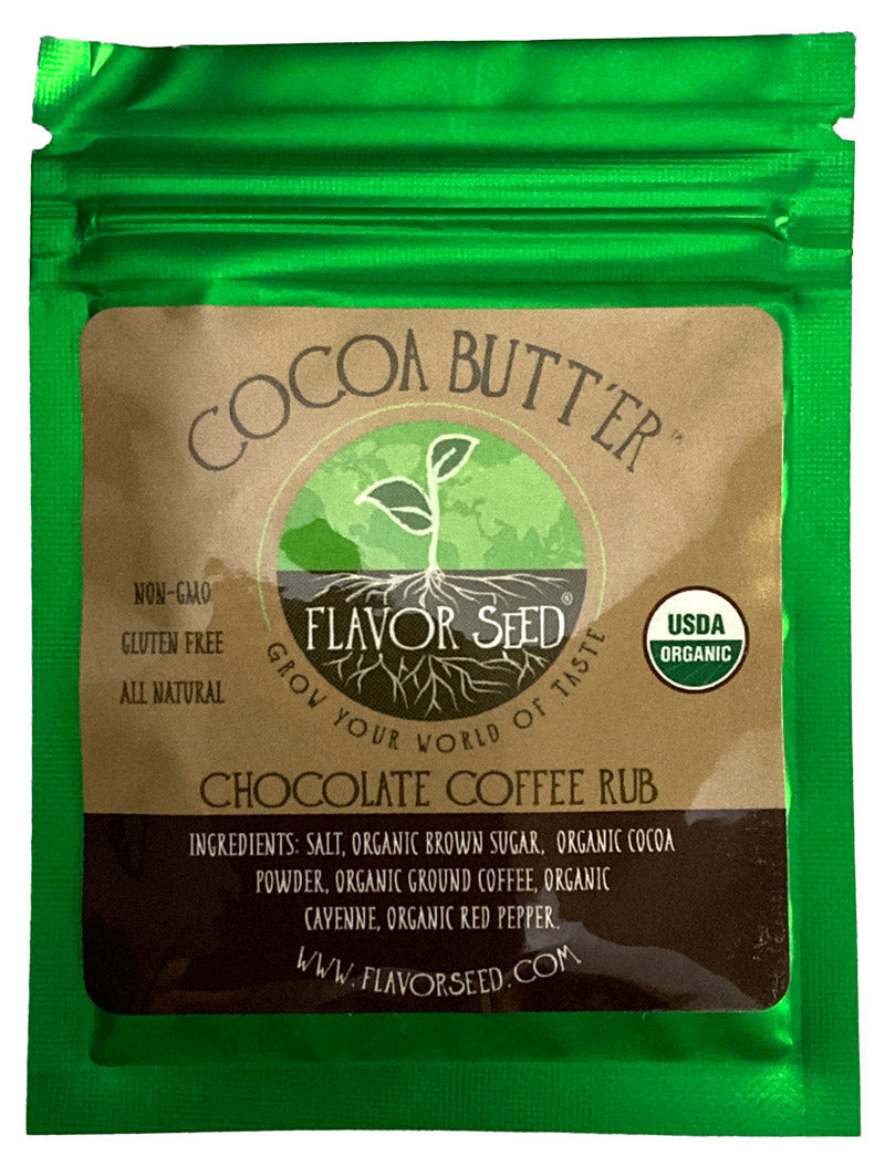 Cocoa Butt'Er – Organic Chocolate Coffee BBQ Rub by Flavor Seed – USDA Organic, gluten free, no MSG (photo 15)