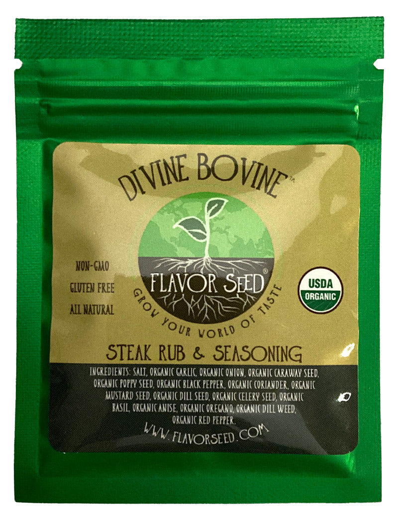Divine Bovine – Organic Montreal-Style Steak Rub by Flavor Seed – USDA Organic, gluten free, no MSG (photo 16)