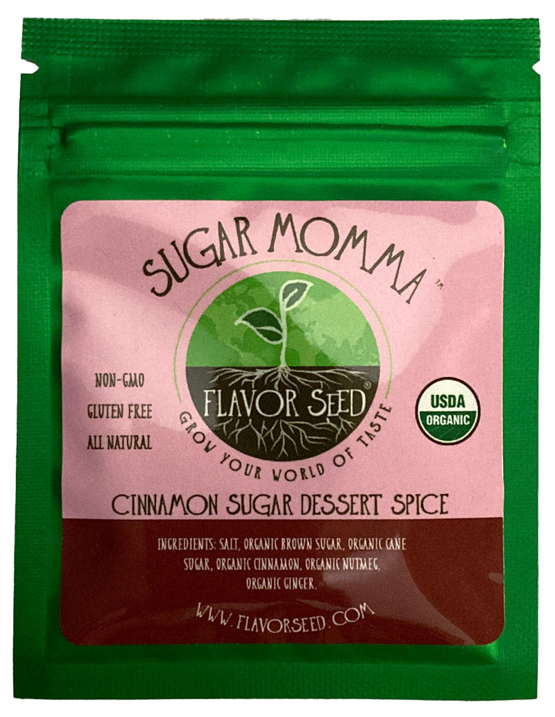 sample packet of Flavor Seed Sugar Momma Dessert Spice Blend