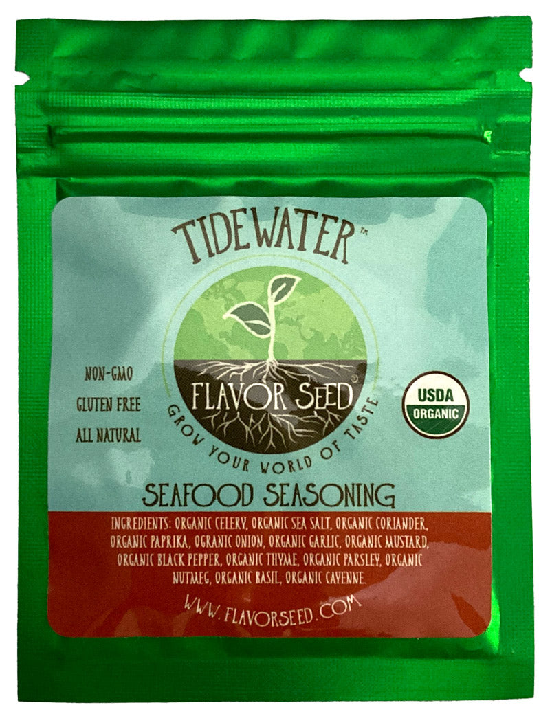 Sample Size Packet of Tidewater organic seafood seasoning