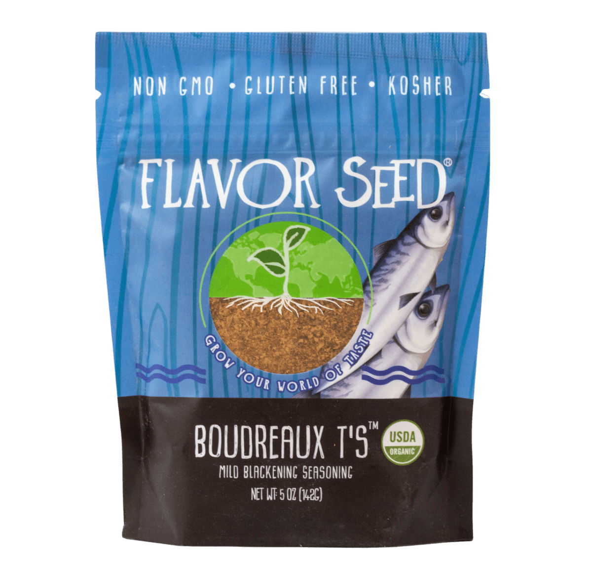 Boudreaux T's Organic Mild Blackening Seasoning by Flavor Seed
