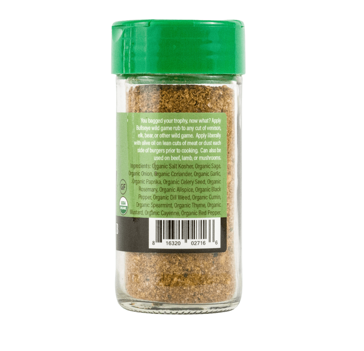 Flavor Seed Bullseye meat seasoning with all organic ingredients