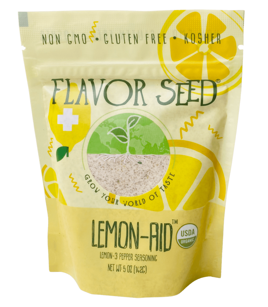 FLAVOR SEED - Lemon-Aid Organic Lemon 3-Pepper Seasoning - Flavor Seed
