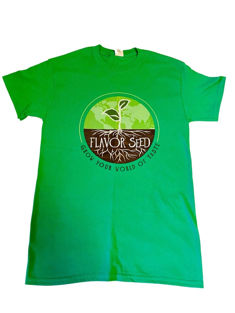 Short Sleeve Cotton T Shirt (Original Green Flavor Seed) - Flavor Seed