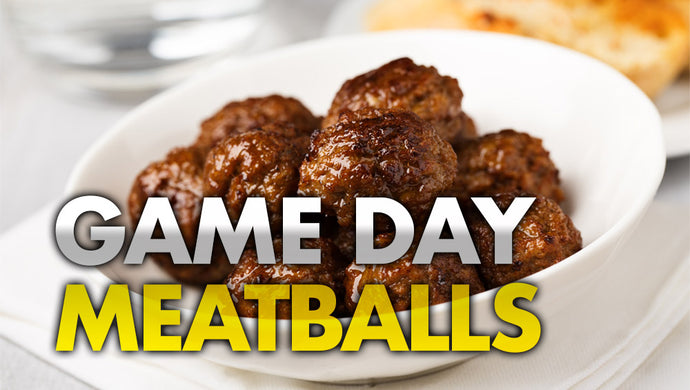 Grilled Game Day Meatballs