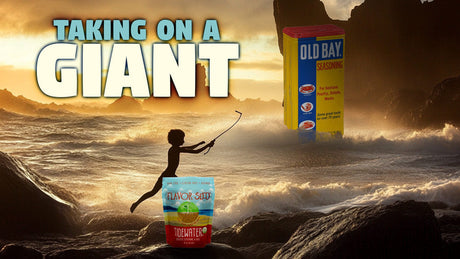 Tidewater organic seafood boil seasoning is taking on the giant Old Bay seasoning company