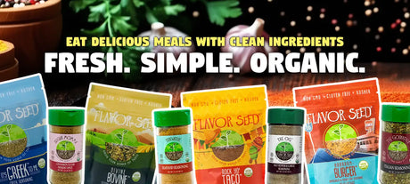 Flavor Seed USDA Certified Organic seasonings — Fresh. Simple. Organic.