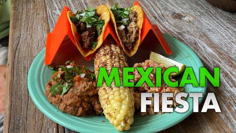 Mexican Fiesta: Slow‑Cooked Carnitas Street Tacos with Mexican Rice & Refried Beans