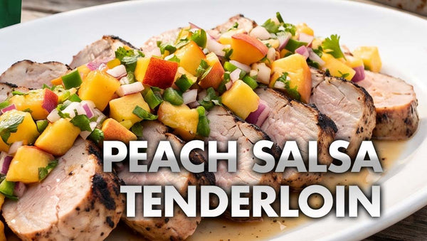 salt free pork tenderloin with peach salsa