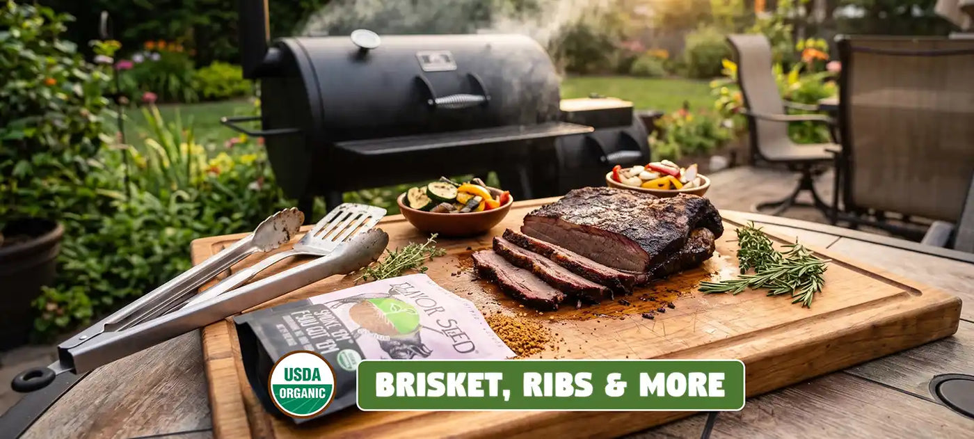 organic seasoning for smoked briskets and ribs
