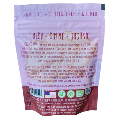 Package of Fresh Simple Organic product with text and branding on a white background
