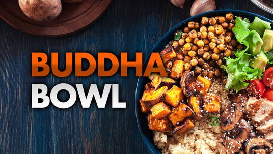 Buddha bowl recipe with fresh ingredients and Zilch Nada None seasoning