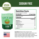 nutrition facts of organic all purpose seasoning Zilch Nada None