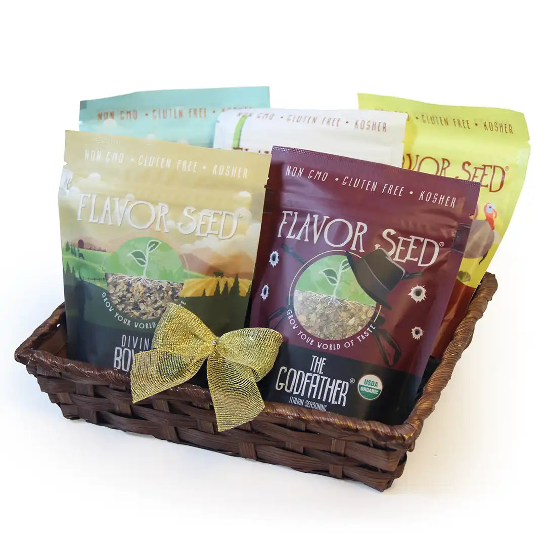 Organic seasoning basket with 5 flavors