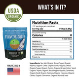 Blackened spice mixture with clean ingredients and USDA organic