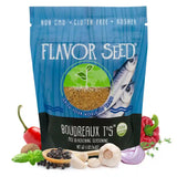 organic cajun seasoning in 5oz resealable pouch with fresh ingredients