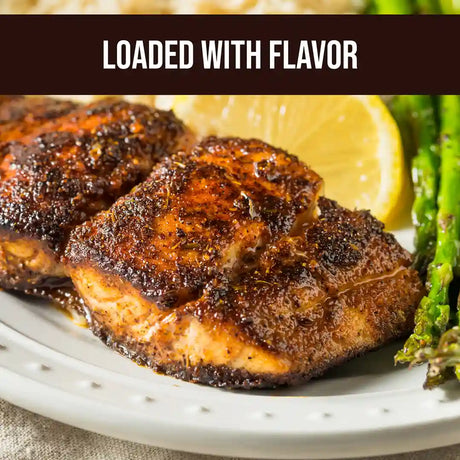 blackened seasoning for fish with clean organic ingredients, no pesticides, non-GMO