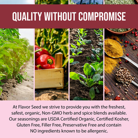 quality spices with organic ingredients