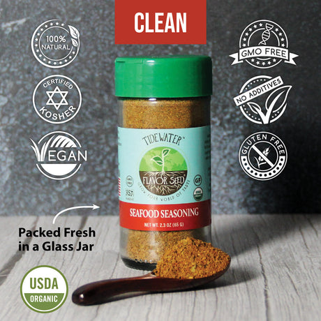 Tidewater glass jar shaker with clean ingredients and maximum transparency