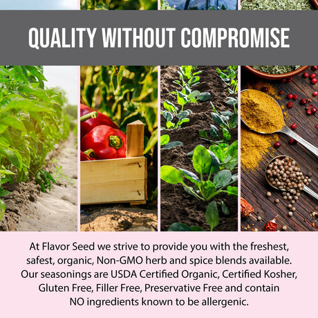 quality without compromise with Flavor Seed organic seasonings