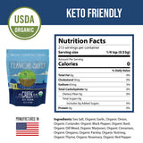 greek seasoning ingredients, 4oz bag, made in USA, keto friendly, low sodium, USDA certified organic