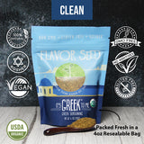lamb seasoning 4oz bag with spoon of clean organic ingredients, gluten free, kosher and all natural