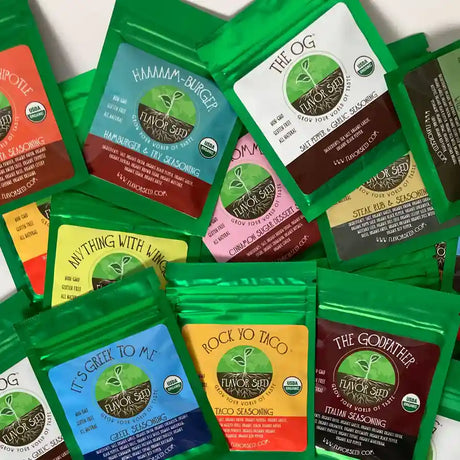 Flavor Seed organic sample packs