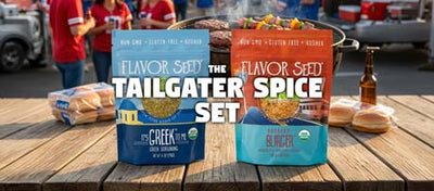 Organic seasonings for tailgating and grilling