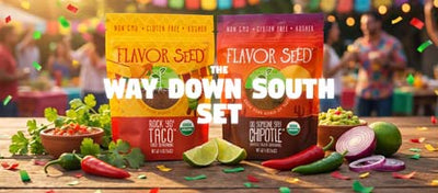 organic taco and fajita seasonings in a bundle