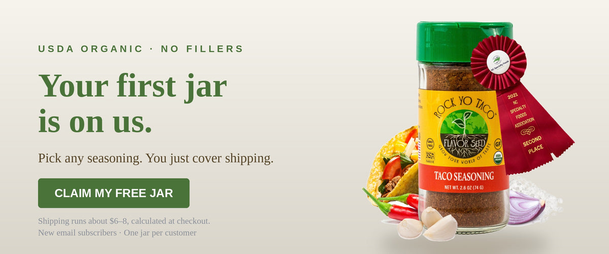 Your first jar is on us - free jar, just cover shipping