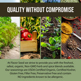 Flavor Seed only sources its clean ingredients from organic farmers and growers