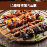 spg seasoning for grilling wings and kabob meat and vegetables