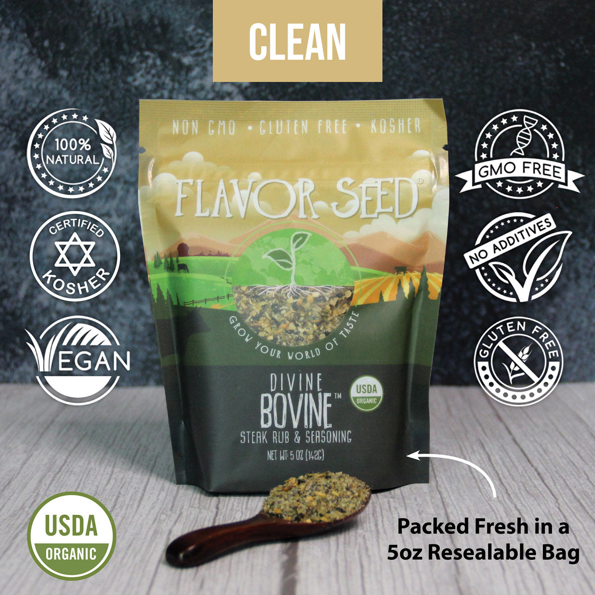 sugar free carnivore diet seasoning with organic and clean ingredients for prime rib and vegan steak