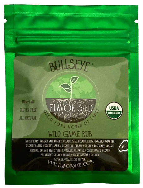 Bullseye organic wild game rub sample pack