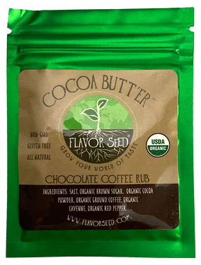 Cocoa Butt'er organic chocolate coffee rub sample pack