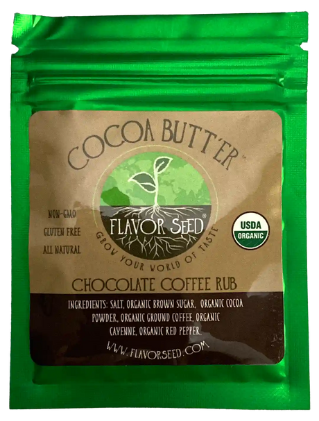 Cocoa Butt'er organic chocolate coffee rub sample pack