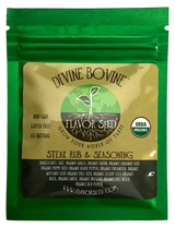 Divine Bovine organic steak rub and seasoning sample pack